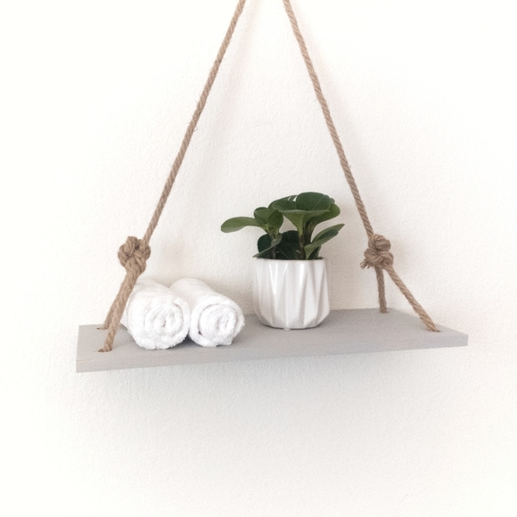 Boho Rope Hanging Shelf - Picture 8 of 10
